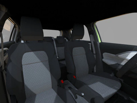 Suzuki Swift 2024 HQ interior 3D Model