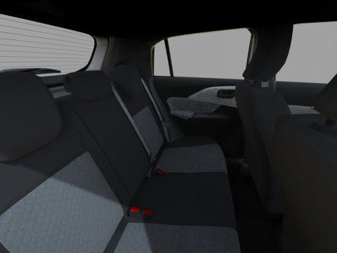 Suzuki Swift 2024 HQ interior 3D Model