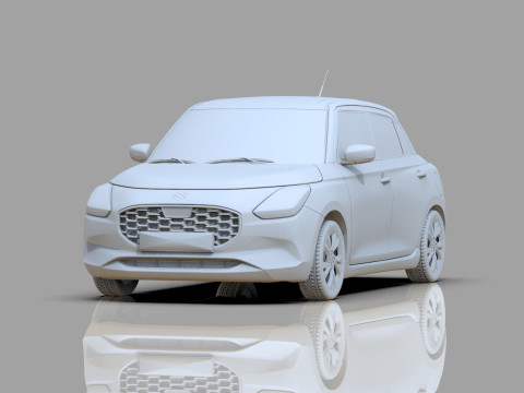 Suzuki Swift 2024 HQ interior Model 3D