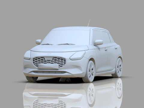 Suzuki Swift 2024 HQ interior 3D Model