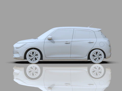 Suzuki Swift 2024 HQ interior 3D Model