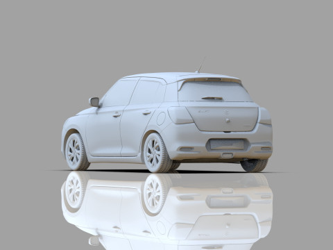 Suzuki Swift 2024 HQ interior Model 3D