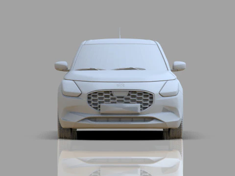 Suzuki Swift 2024 HQ interior 3D Model