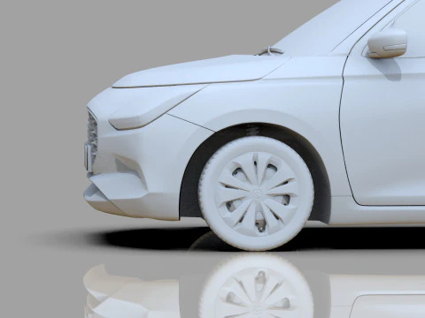 Suzuki Swift 2024 HQ interior 3D Model