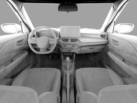 Suzuki Swift 2024 HQ interior 3D Model