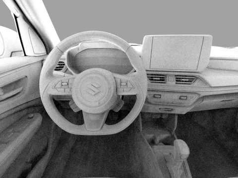 Suzuki Swift 2024 HQ interior 3D Model
