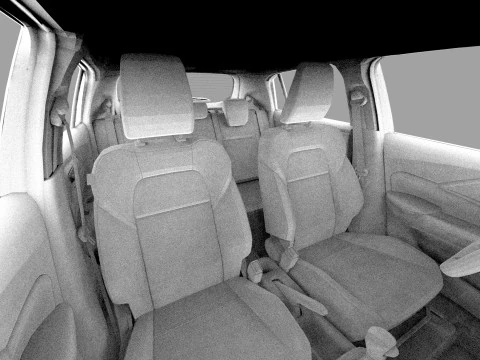 Suzuki Swift 2024 HQ interior 3D Model