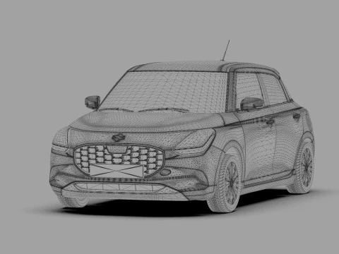 Suzuki Swift 2024 HQ interior 3D Model