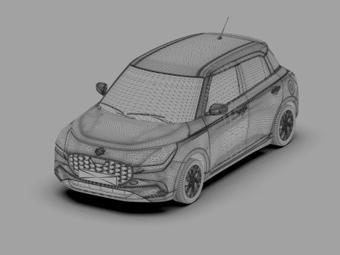 Suzuki Swift 2024 HQ interior Model 3D
