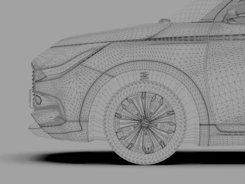 Suzuki Swift 2024 HQ interior 3D Model