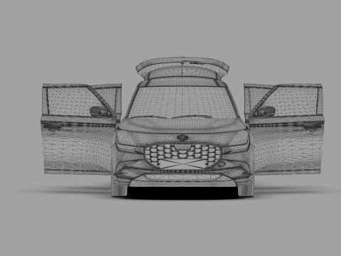Suzuki Swift 2024 HQ interior 3D Model