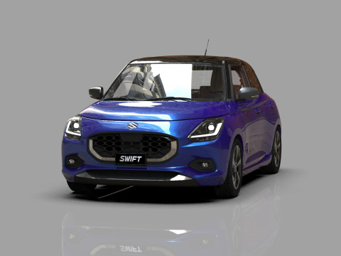 Suzuki Swift JP-SPEC 2024 HQ interior 3D Model