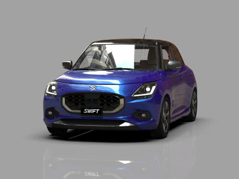 Interior do QG do Suzuki Swift JP-SPEC 2024 Modelo 3D