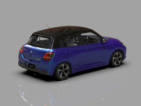 Suzuki Swift JP-SPEC 2024 HQ interior 3D Model