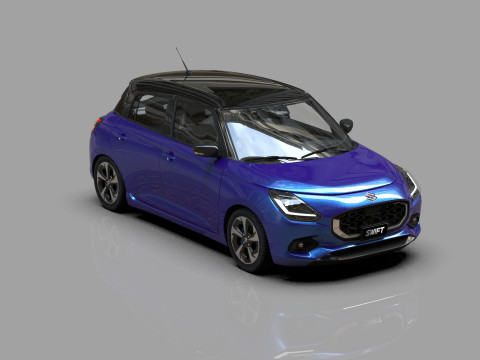 Suzuki Swift JP-SPEC 2024 HQ interior 3D Model