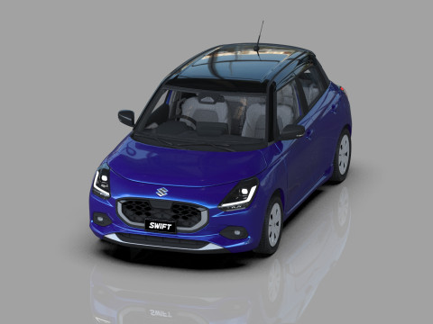 Suzuki Swift JP-SPEC 2024 HQ interior 3D Model