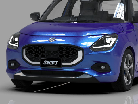 Suzuki Swift JP-SPEC 2024 HQ interior 3D Model