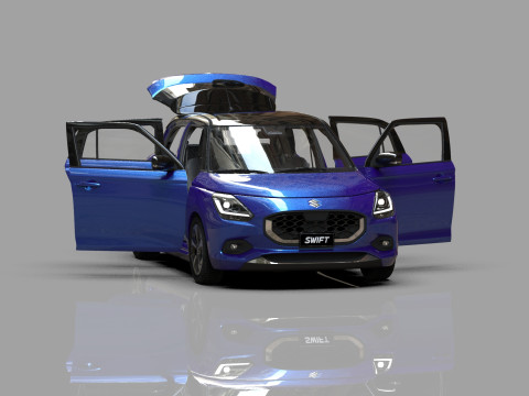 Suzuki Swift JP-SPEC 2024 HQ interior 3D Model