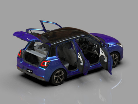 Suzuki Swift JP-SPEC 2024 HQ interior 3D Model