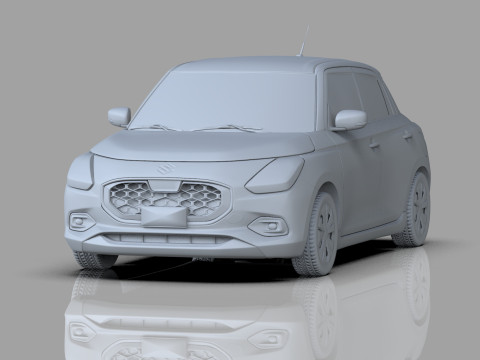 Suzuki Swift JP-SPEC 2024 HQ interior 3D Model