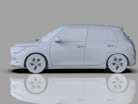 Suzuki Swift JP-SPEC 2024 HQ interior 3D Model