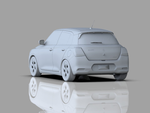 Suzuki Swift JP-SPEC 2024 HQ interior 3D Model