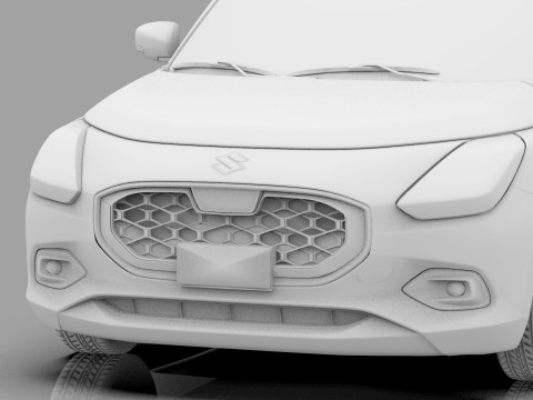 Suzuki Swift JP-SPEC 2024 HQ interior 3D Model