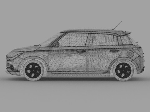 Suzuki Swift JP-SPEC 2024 HQ interior 3D Model