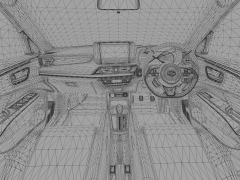 Suzuki Swift JP-SPEC 2024 HQ interior 3D Model