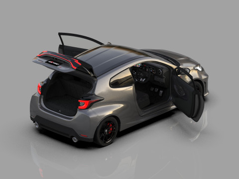 Toyota GR Yaris 2024 HQ interior Modelo 3D