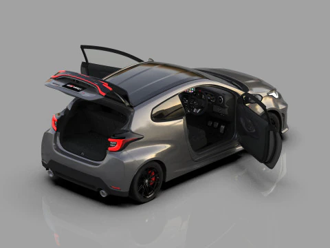 Toyota GR Yaris 2024 HQ interior 3D Model