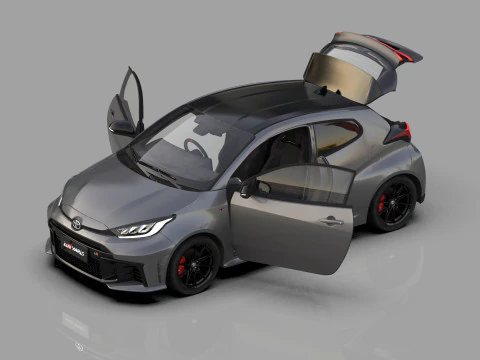 Toyota GR Yaris 2024 HQ interior 3D Model