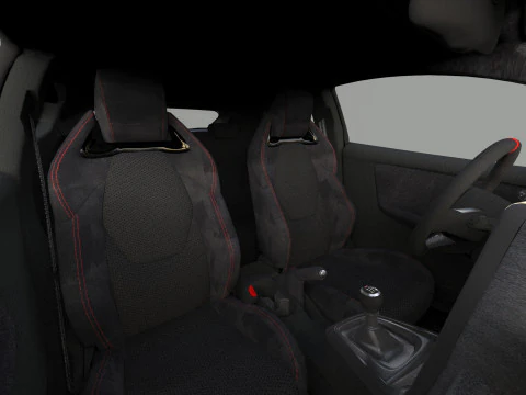 Toyota GR Yaris 2024 HQ interior 3D Model