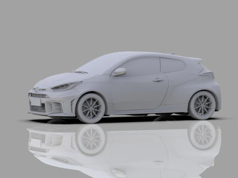 Toyota GR Yaris 2024 HQ interior 3D Model