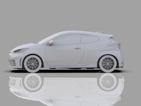 Toyota GR Yaris 2024 HQ interior Modelo 3D