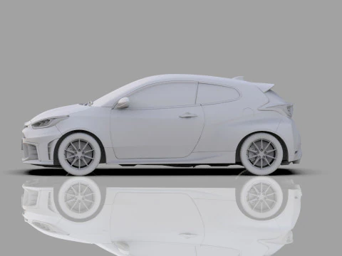 Toyota GR Yaris 2024 HQ interior 3D Model
