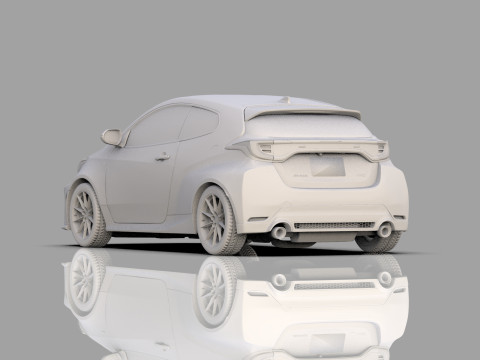 Toyota GR Yaris 2024 HQ interior Modelo 3D