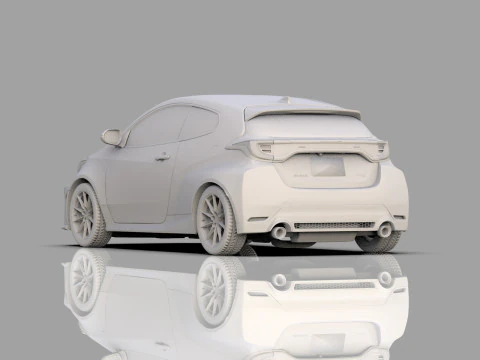 Toyota GR Yaris 2024 HQ interior 3D Model