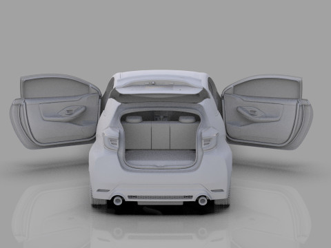 Toyota GR Yaris 2024 HQ interior Modelo 3D
