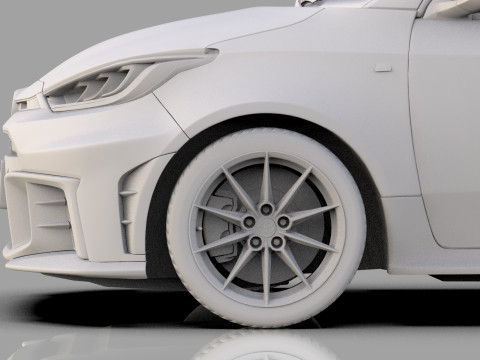 Toyota GR Yaris 2024 HQ interior Modelo 3D