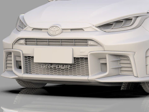 Toyota GR Yaris 2024 HQ interior 3D Model