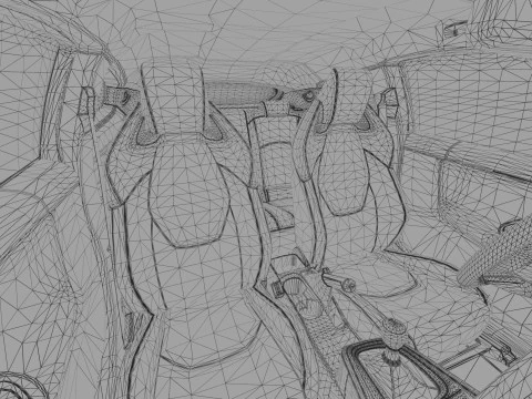 Toyota GR Yaris 2024 HQ interior 3D Model