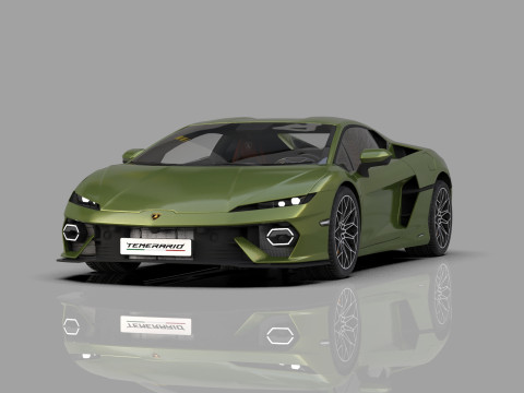 Lanbroghini Temerario 2024 HQ interior 3Dモデル