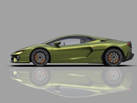 Lanbroghini Temerario 2024 HQ interior 3D Model