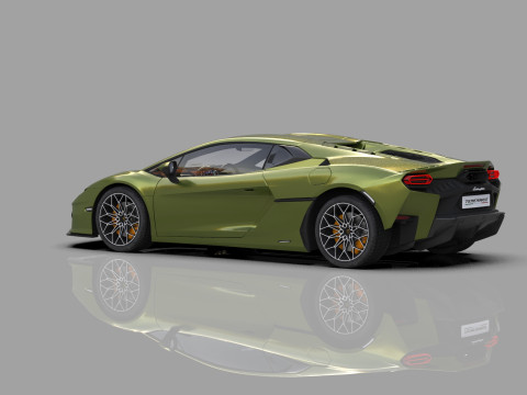 Lanbroghini Temerario 2024 HQ interior 3Dモデル