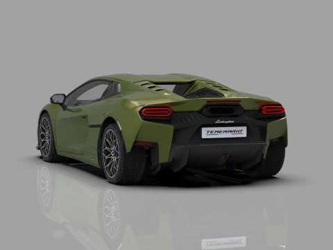 Lanbroghini Temerario 2024 HQ interior 3Dモデル