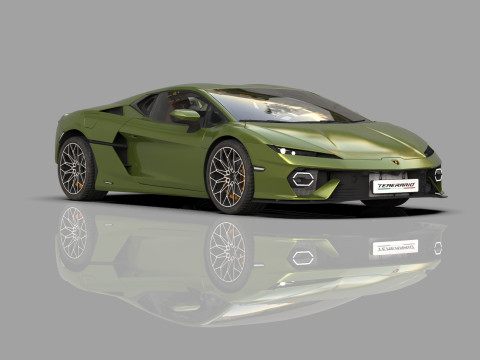 Lanbroghini Temerario 2024 HQ interior 3Dモデル