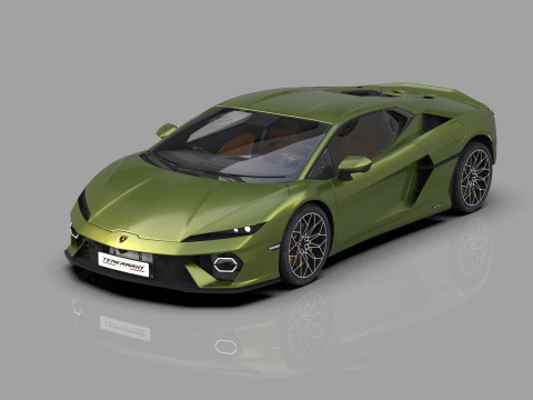 Lanbroghini Temerario 2024 HQ interior 3Dモデル