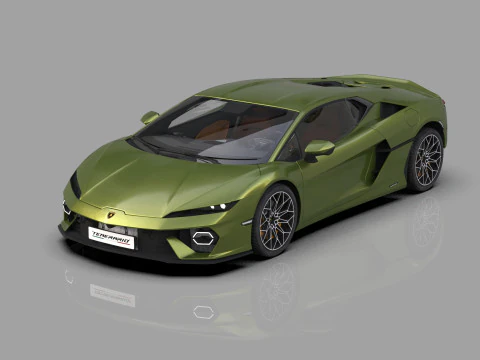 Lanbroghini Temerario 2024 HQ interior 3D Model