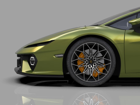 Lanbroghini Temerario 2024 HQ interior 3Dモデル